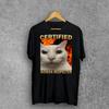 2026 New Women Monday Left Me Broken Funny Cat Meme Tshirt Brainrot Tee ShirtTshirts Women Clothing Oversize TShirt Y2K Top