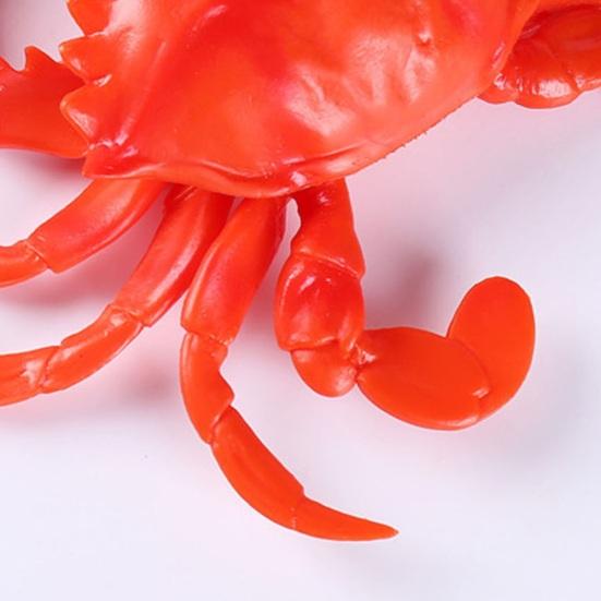 Simulated Lobster Model Squeaky Realistic Stress Relief Crab Squeeze Toy Home Office Desktop Decoration Photo Props