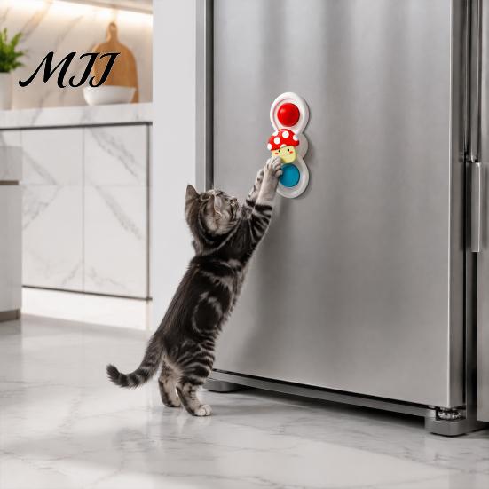 Exercise Spinner Toy for Cats Cat Spinning Ball, Suction Cup Interactive Toy, Rattle Glass Windows Ball Window Perch, Indoor Boredom