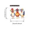 Cute Cartoon Three Chicks Toilet Stickers, Waterproof Removable Self-Adhesive Bathroom Home Decor