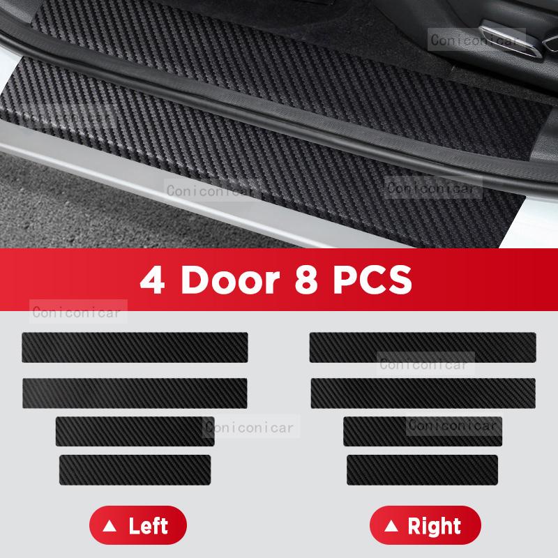 Car Carbon Fiber Door Sill Sticker For CHANGAN UNI-K 2025 UNIK Threshold Pedal Anti-scratch Interior Decoration Accessories