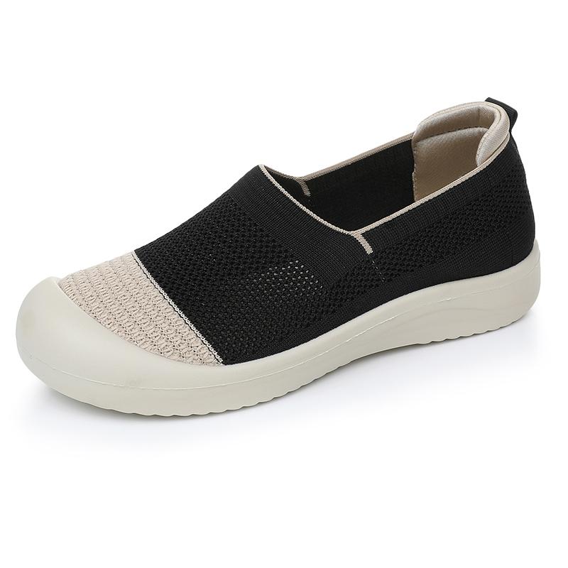 Summer Women's Flat Shoes Lightweight and Comfortable Casual Shoes Breathable Mesh Shoes Fashionable and Versatile