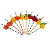 Honeycomb Fruit Paper Straws, Tropical Pineapple Orange Decor Straws for Summer Party, Disposable Drink Straws for Juice