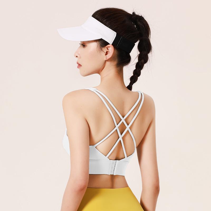 Juyitang Women's Adjustable Cross-Breasted Shockproof Sports Bra