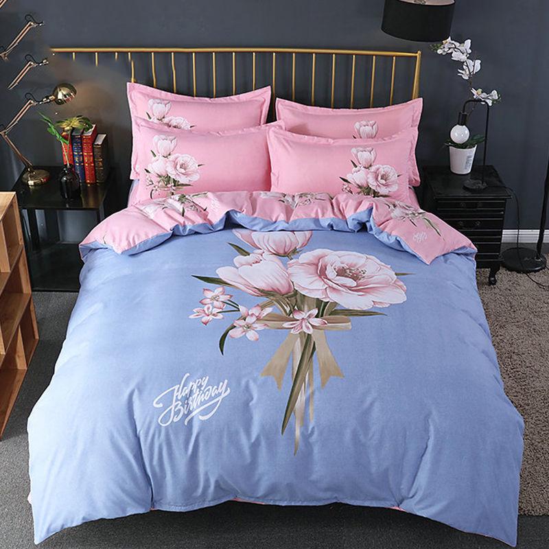 Bed Four-piece Double Bed Is Sleeple Pillowcase Sheet Single-pack Bed Supplies Suite Comfort Skin-friendly Three-piece