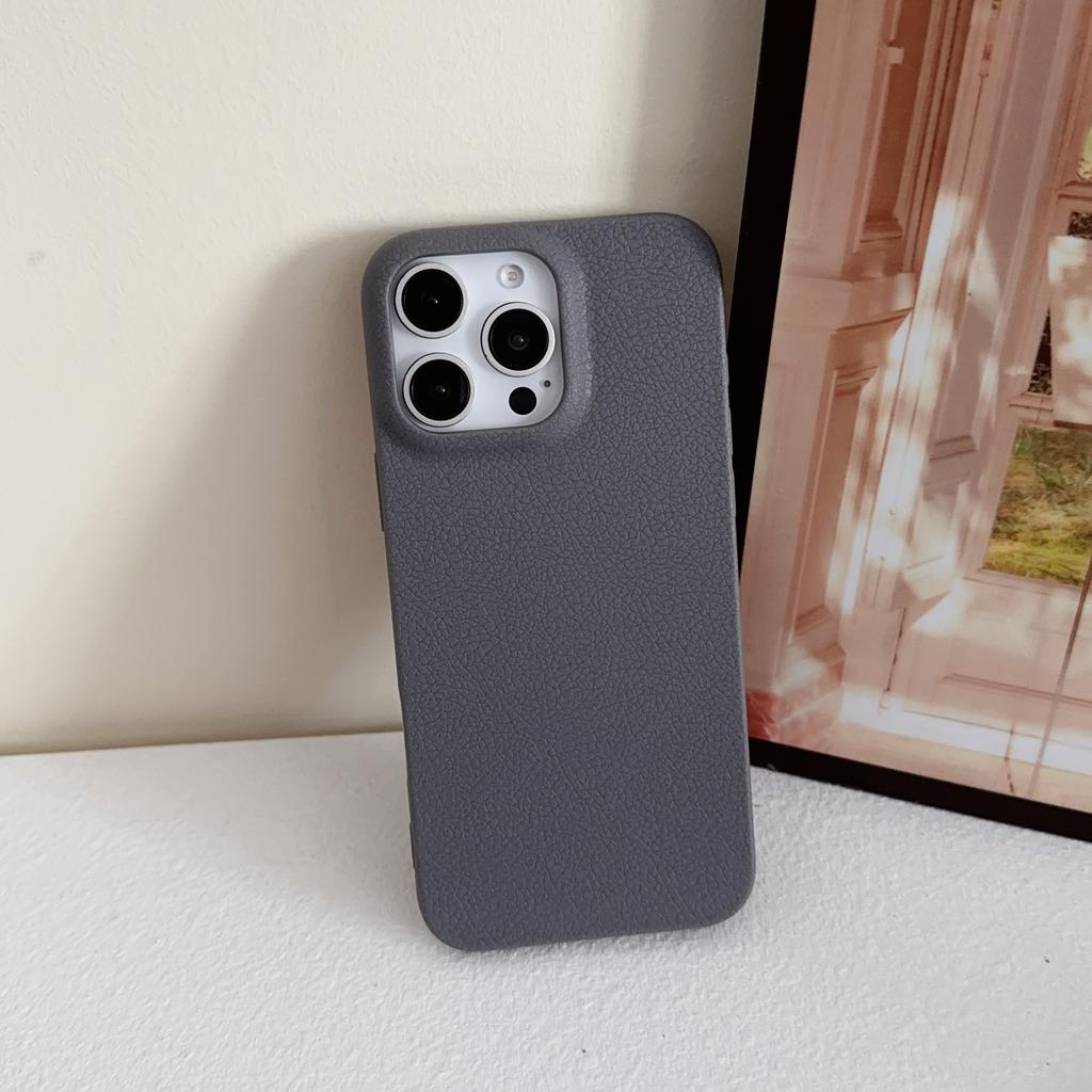 Luxuriöse Business Ledertextur Handyhüllen Für iPhone 11 12 13 14 15 16 Pro Max X XS XR Plus Silikon Stoßfest Braune Hülle