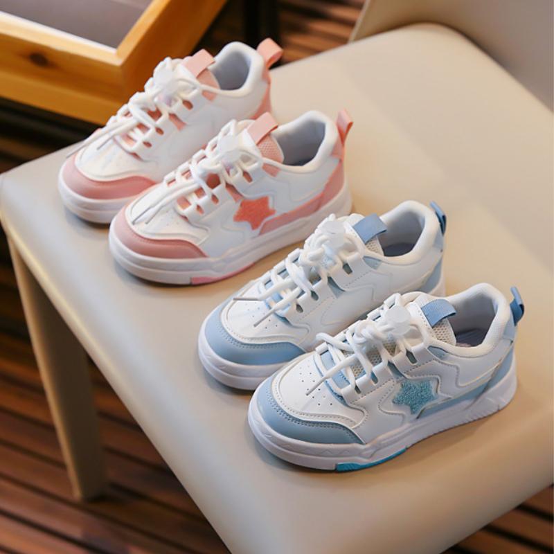 Children Shoes Designer Star Casual Board Shoes Breathable Girl Soft Soled Shoes Versatile Comfortable Anti Slip Kids Sneakers