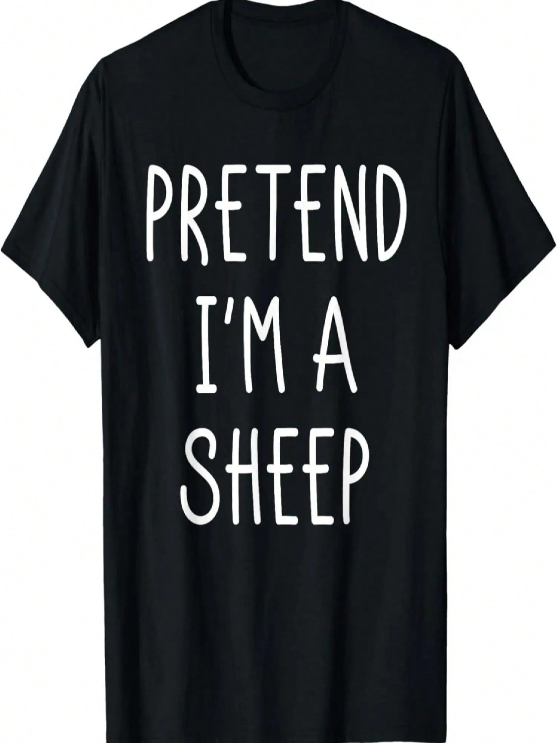 Pretend I M A Sheep Shirt, Lazy Halloween unisex Costume T-Shirt S разноцветный
