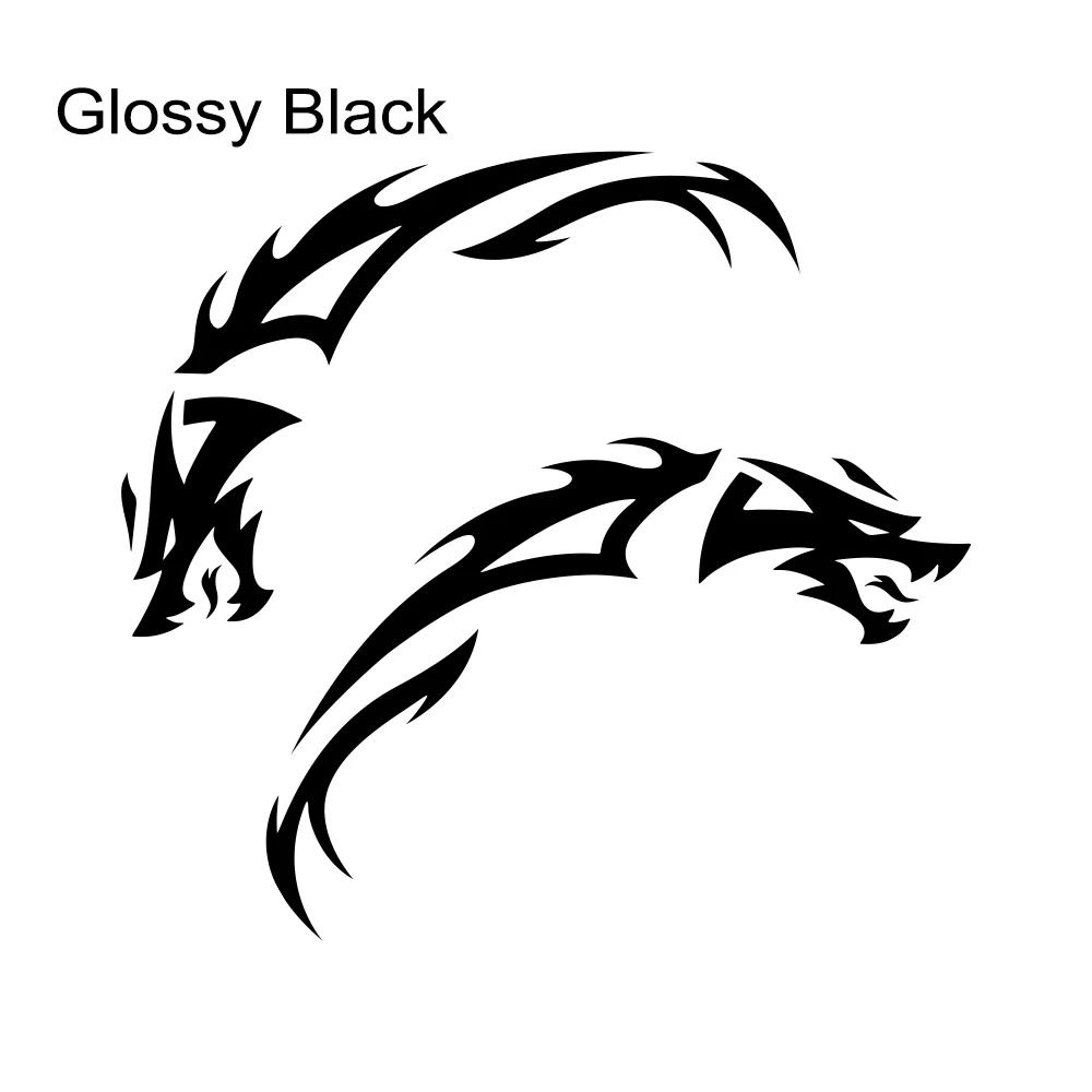 2PCS Car Door Side Skirts Stickers Self-adhesive Vehicles Vinyl Decals Waterproof PVC Auto Body Decoration Stickers Accessories