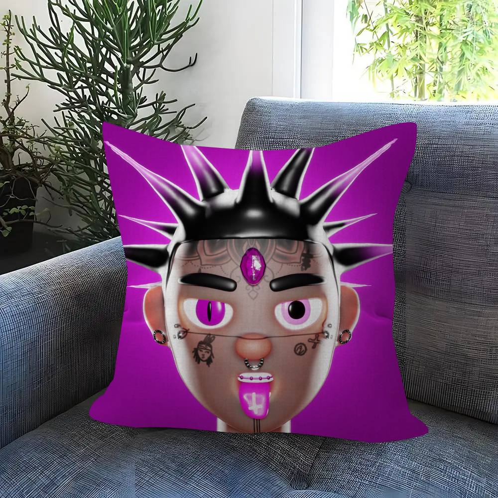 Pink Tape - Lil Uzi Vert Pillowcase Toon Gift Cushion Cover Bedroom Home Sofa Chair Seat Decor Pillow Case