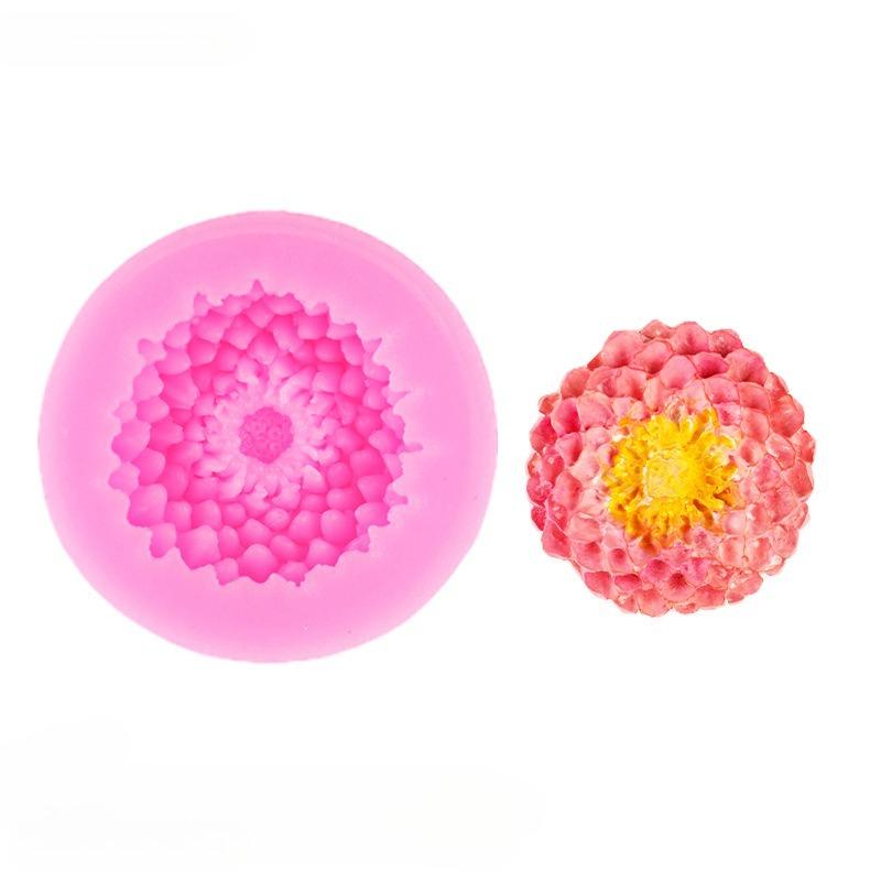 Moule de Cuisson en Silicone Moulage de Bijoux DIY Forme de Fleur 3D Marguerite Fabrication de Savon Artisanat Moule à Bougie Décoration Intérieure