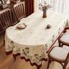 Retro Tablecloth Anti Slip Silent Table Mat PVC Decorative Cloth Used for Rectangular Elliptical and Circular Dining Tables Living Room Dining Room