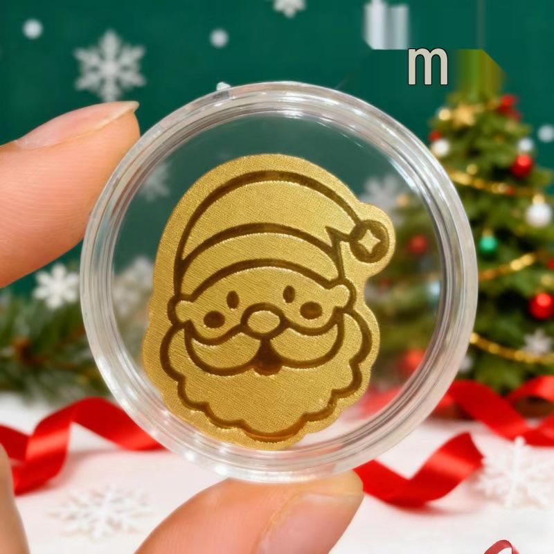 999 Fine Gold Santa Claus Sticker: Prosperity & Joy Mobile Phone Gift