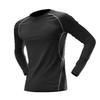Men's Winter Fleece-Lined Quick-Dry Long Sleeve Base Layer for Running & Fitness