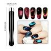 YIKOOLIN 8PCS Nail Magnet Tool Pen Super Long Magnetic Cat Eye Gel Polish Kit for DIY Nail Art At Home Salon Or Studio