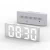 1PC LED zrcadlové stolní hodiny Digitální budík Snooze Zobrazení času Stolní elektronické stolní hodiny Stolní hodiny