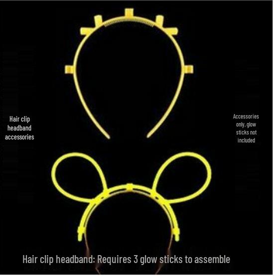 Children s Glow-in-the-Dark Headband with Fluorescent Glow Stick