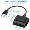 Pro PS1/PS2 Dual-shock Joypad GamePad na PS3 PC USB Herní ovladač Adaptér Konvertorový kabel bez ovladače ABS-materiál