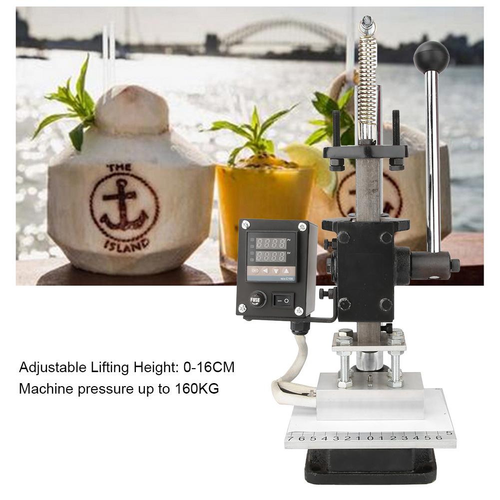 T Slot Hot Foil Stamping Machine Leather Embossing Branding Machine Fast Mold Change