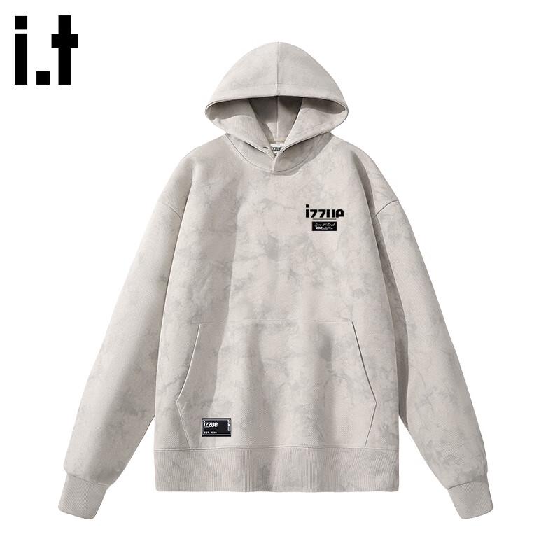 Izzue It Herren Tie-Dye Kapuzen-French-Terry-Sweatshirt