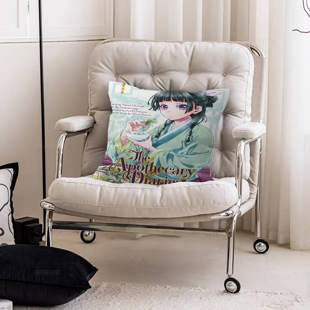 Anime The Apothecary Diaries Pillowcase toon Gift Cushion Cover Bedroom Home Sofa Chair Seat Decor pillow case