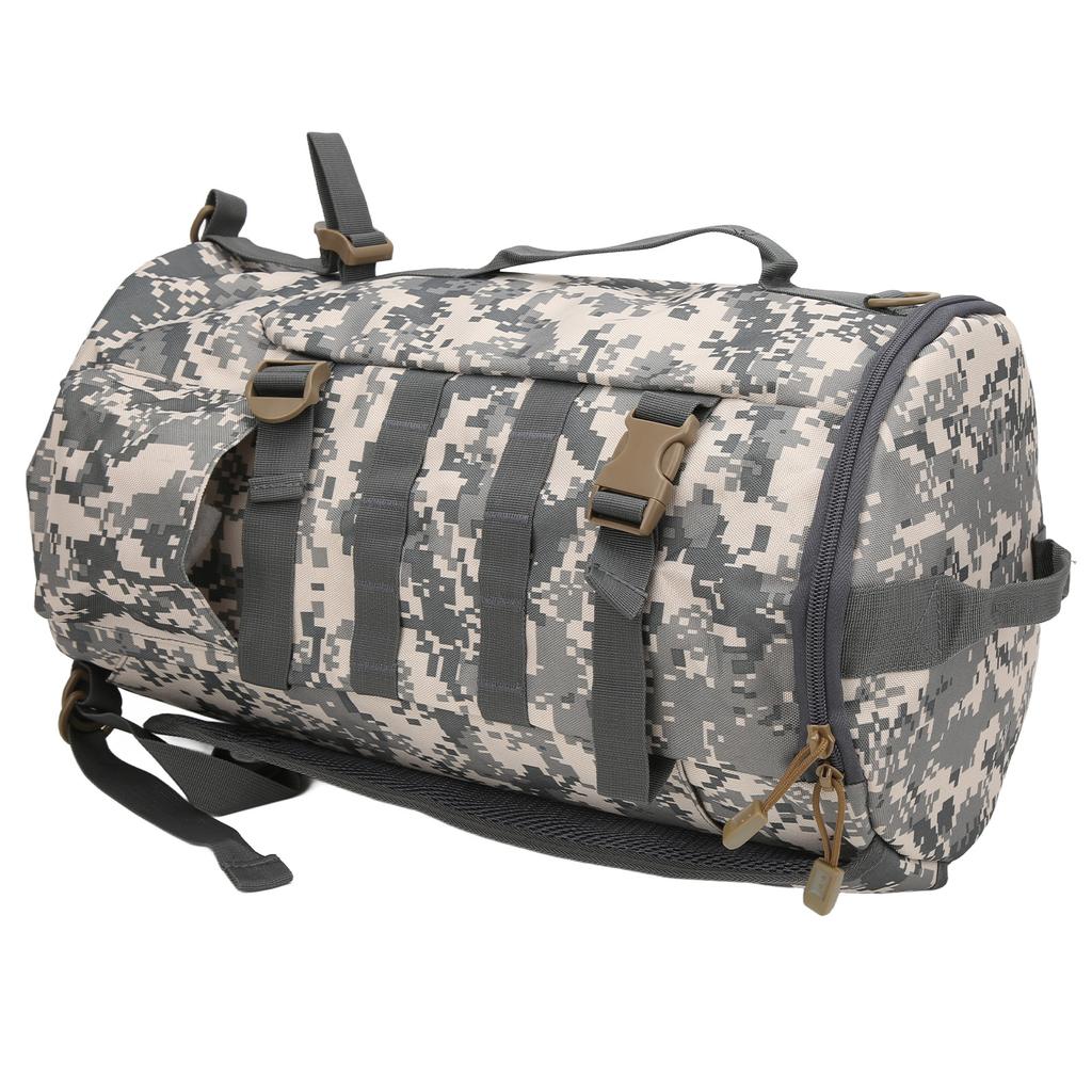 Fishing Gear Backpack Cylindrical Fishing Accessories Bag with Rod Holder for Outdoor Fishing