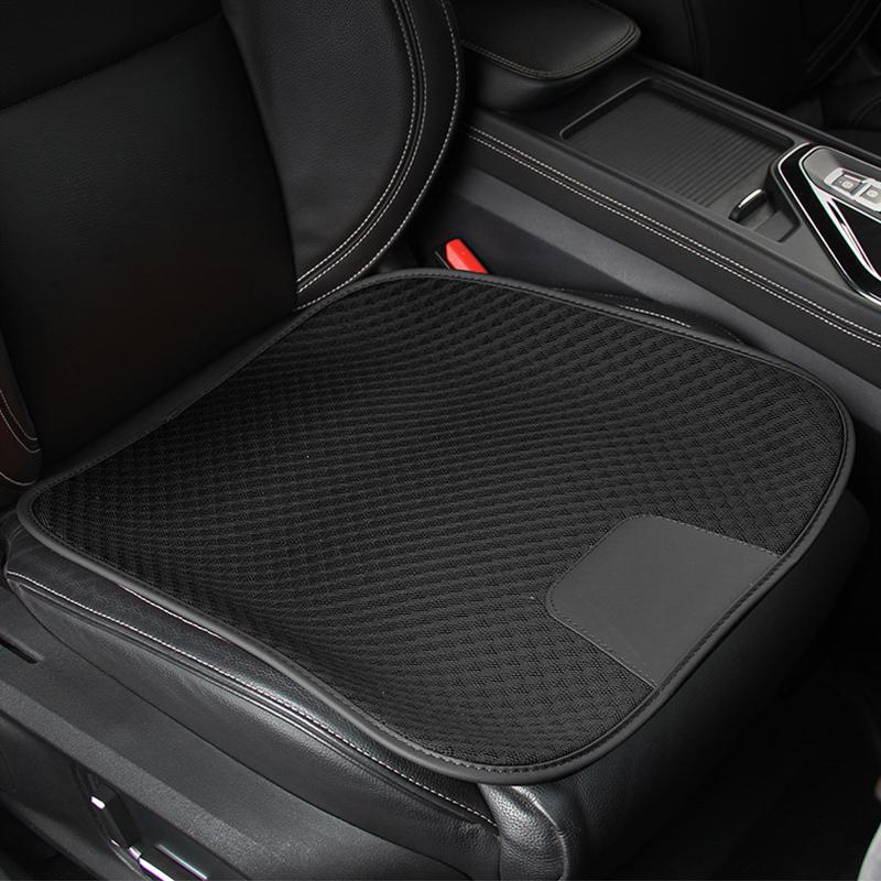 Sommer Kühl Eis Seide Autositzkissen Einteilig Vordersitzschoner Matte Für Fahrer Atmungsaktive Sitzbezugspolster Autozubehör