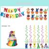 Kit d'articles de décoration de fête d'anniversaire Vibrant Roblox Rainbow Friends pour enfants