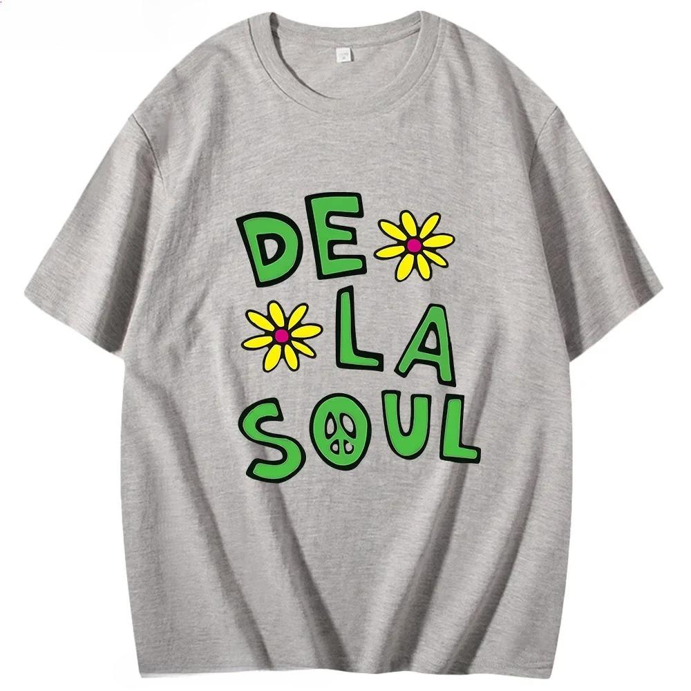Anime De La Soul T-Shirts Schönes Dela Shirt Kurzarm Kleidung Männer Frauen Niedlich Cartoon Manga Tees Hight Street