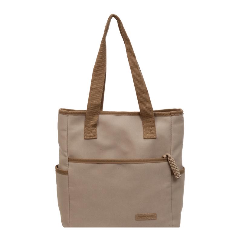 Korean-Style Canvas Tote: Large Capacity, Chic Summer Shoulder Bag for Women 2026
