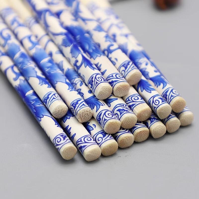 Miaoyunuo Blue and White Porcelain Disposable Premium Chopsticks