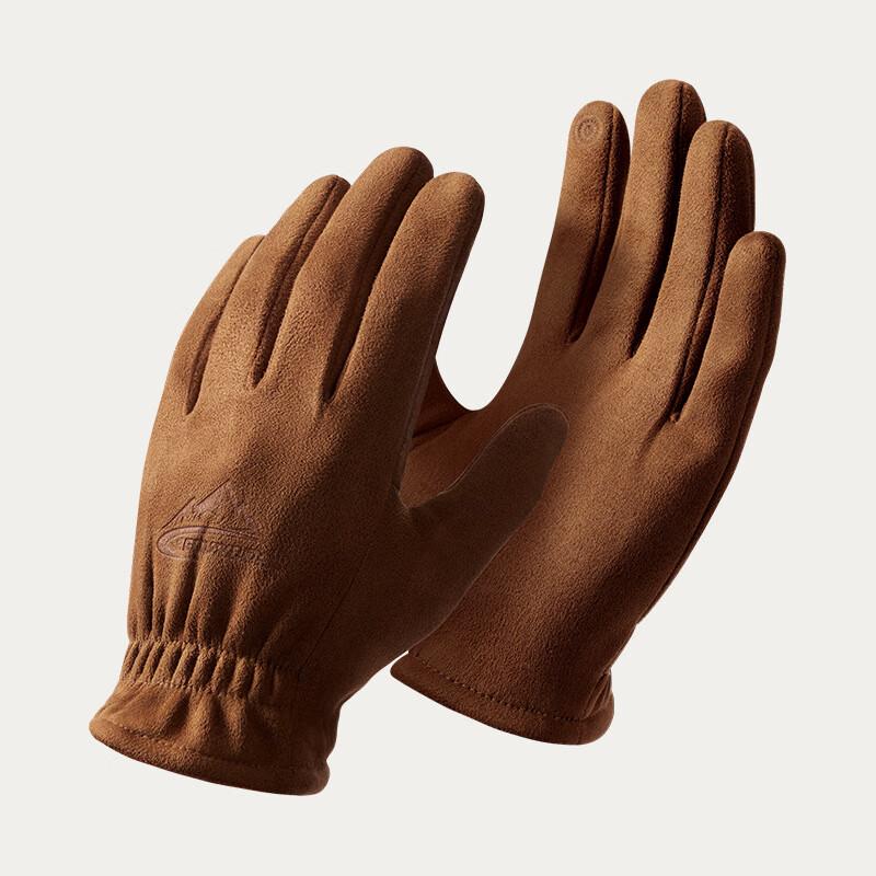 Men's Suede Fleece Lined Winter Gloves