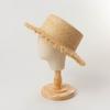 Cappelli di Paglia Estivi a Tesa Larga per Donne e Uomini Bohemien con Nappe in Rafia Cappello da Sole da Spiaggia Casual da Donna a Tesa Piatta Cappellini Panama a Tesa Piatta