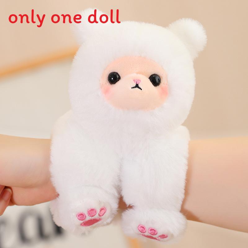 Cartoon Animal Hand Ring Plush Toy With Fox Dinosaur Shark For Kids Gift