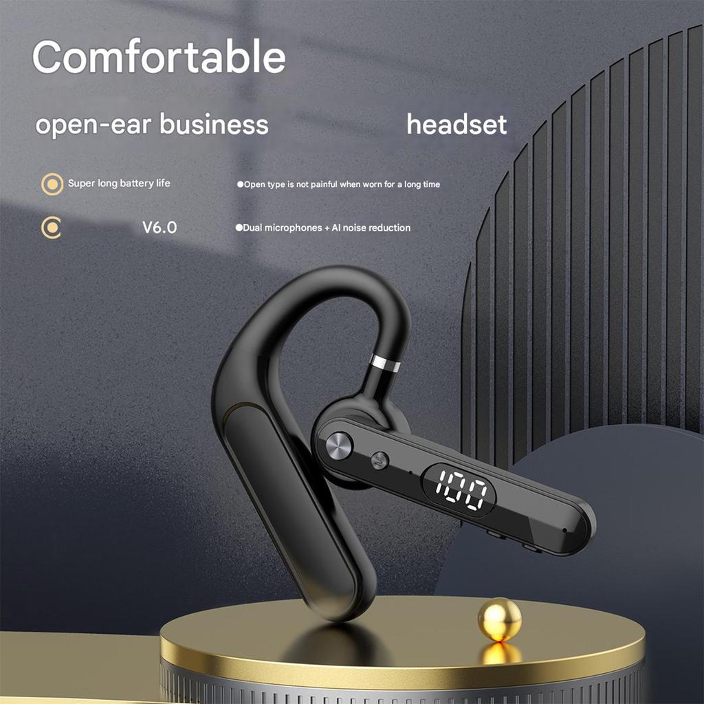 Ergonomic Wireless Earphones With Physical Mute Key Battery Indicator And CVCs Voice Enhancement Technology