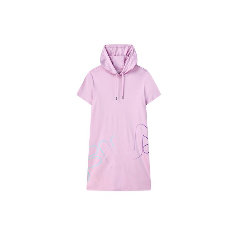 New FILA Short-Sleeved Dresses Women's Purple F51W128355F-VT