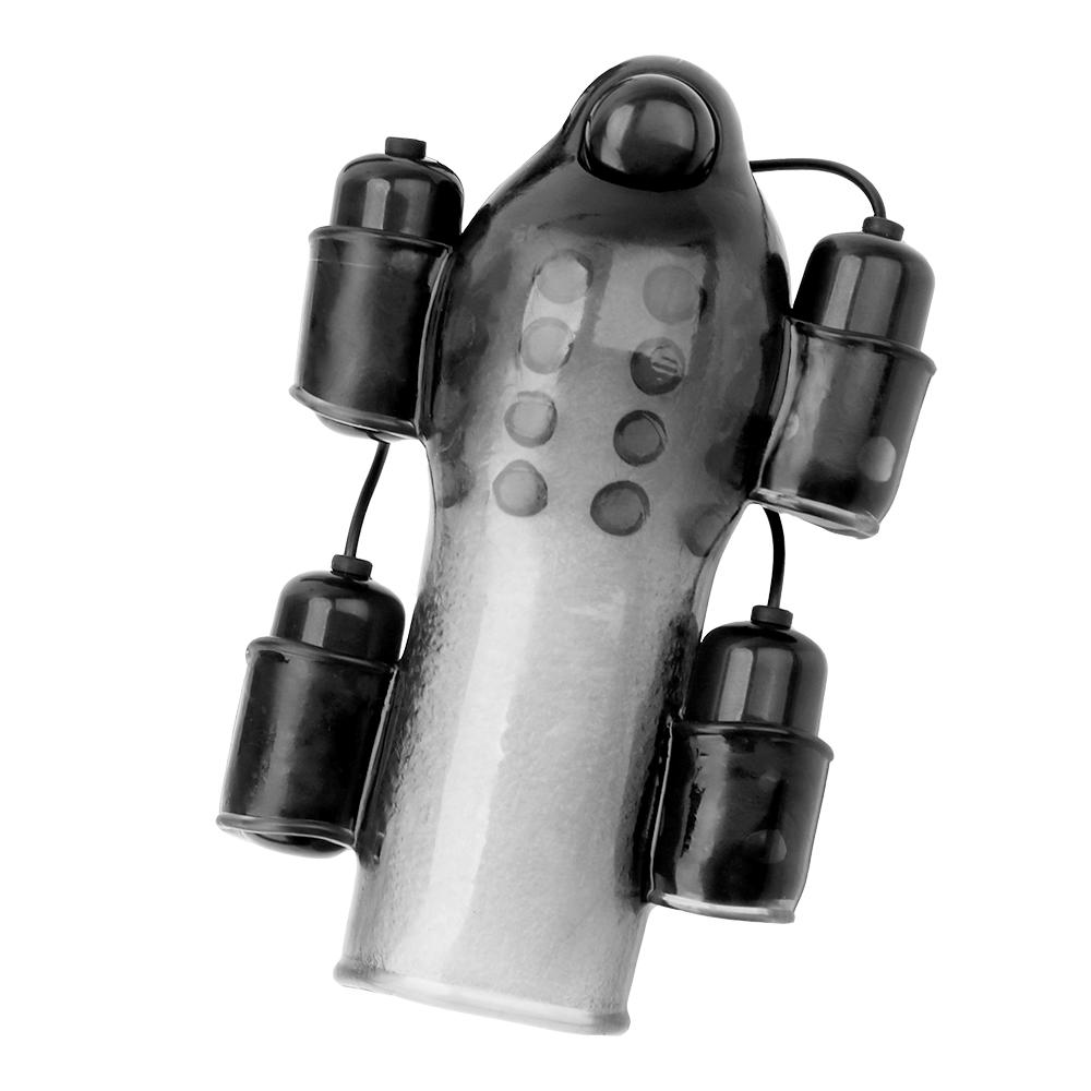Sex Products Glans Vibrator For Man With 2 Caps Delay Lasting Trainer 12 Speed Adult Sex Toy Male Masturbator