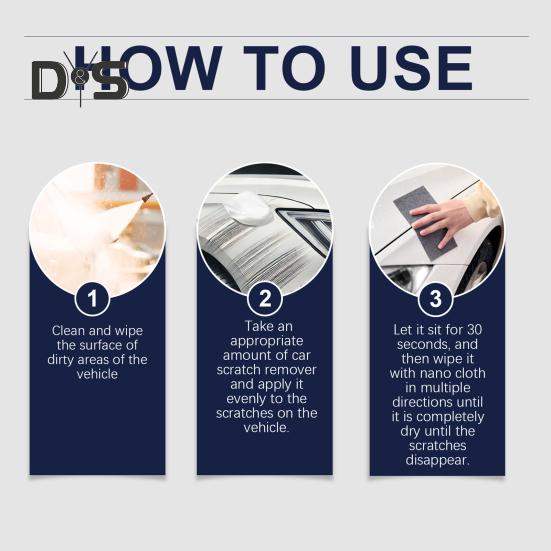 Nano-Sparking-Tuch, Auto-Kratzer-Entferner, einfache Auto-Kratzer-Reparaturpaste mit Nano-Sparking-Tuch für Autokratzer, Polierwachs, Lackschutz
