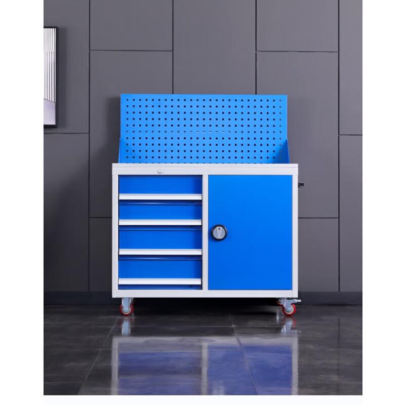 Jundelun 3-Layer Blue Mobile Tool Cart CN Plug (adapter Included)