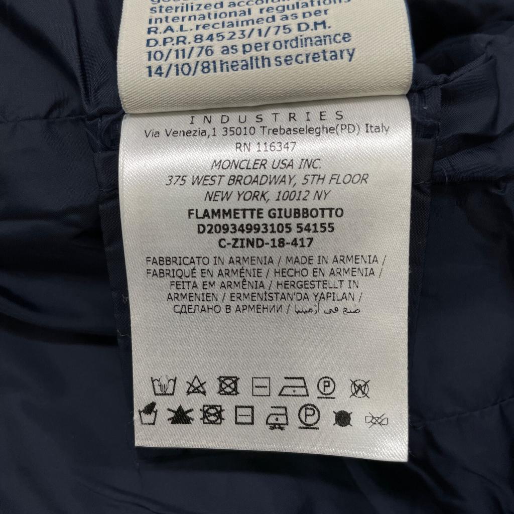 MONCLER [Excellent Condition/Domestically Authorized] FLAMMETTE Long Down coat 1 NavyUsed