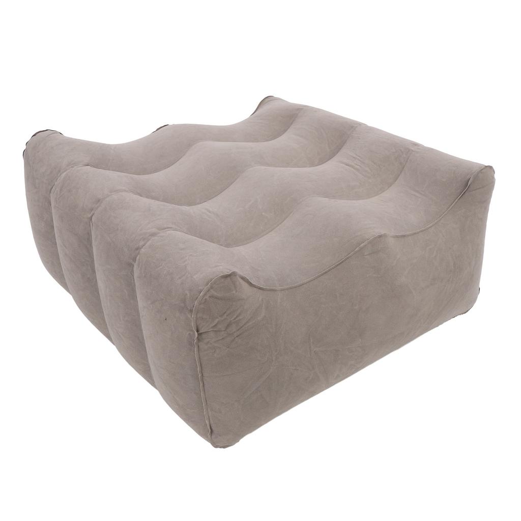 Leg Elevation Pillow Inflatable Wedge Pillow Wave Comfort Leg Pillow for Sleeping PVC Flocking