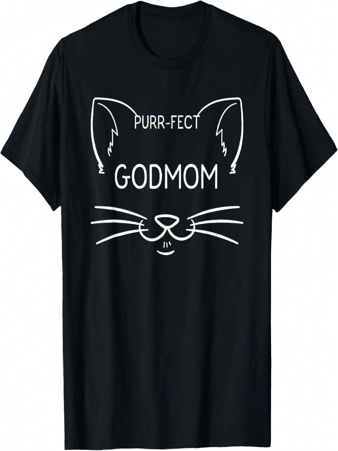 Purr-Fect Godmom Funny Cat Lover Godmother Kitty Owner T-Shirt S разноцветный