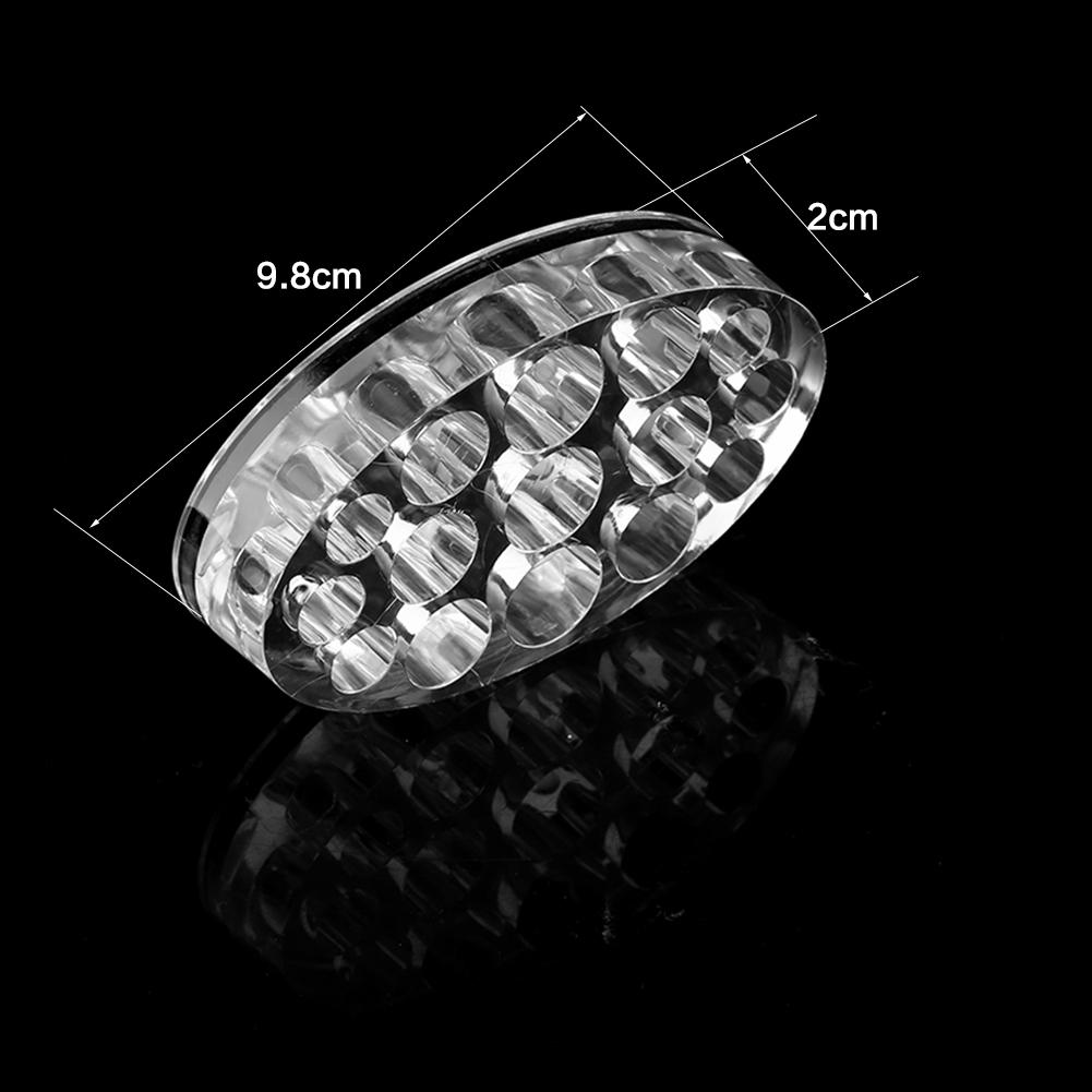 15 Holes Oval Acrylic Tattoo Permanent Makeup Microblading Pigment Cup Cap Stand Ink Holder