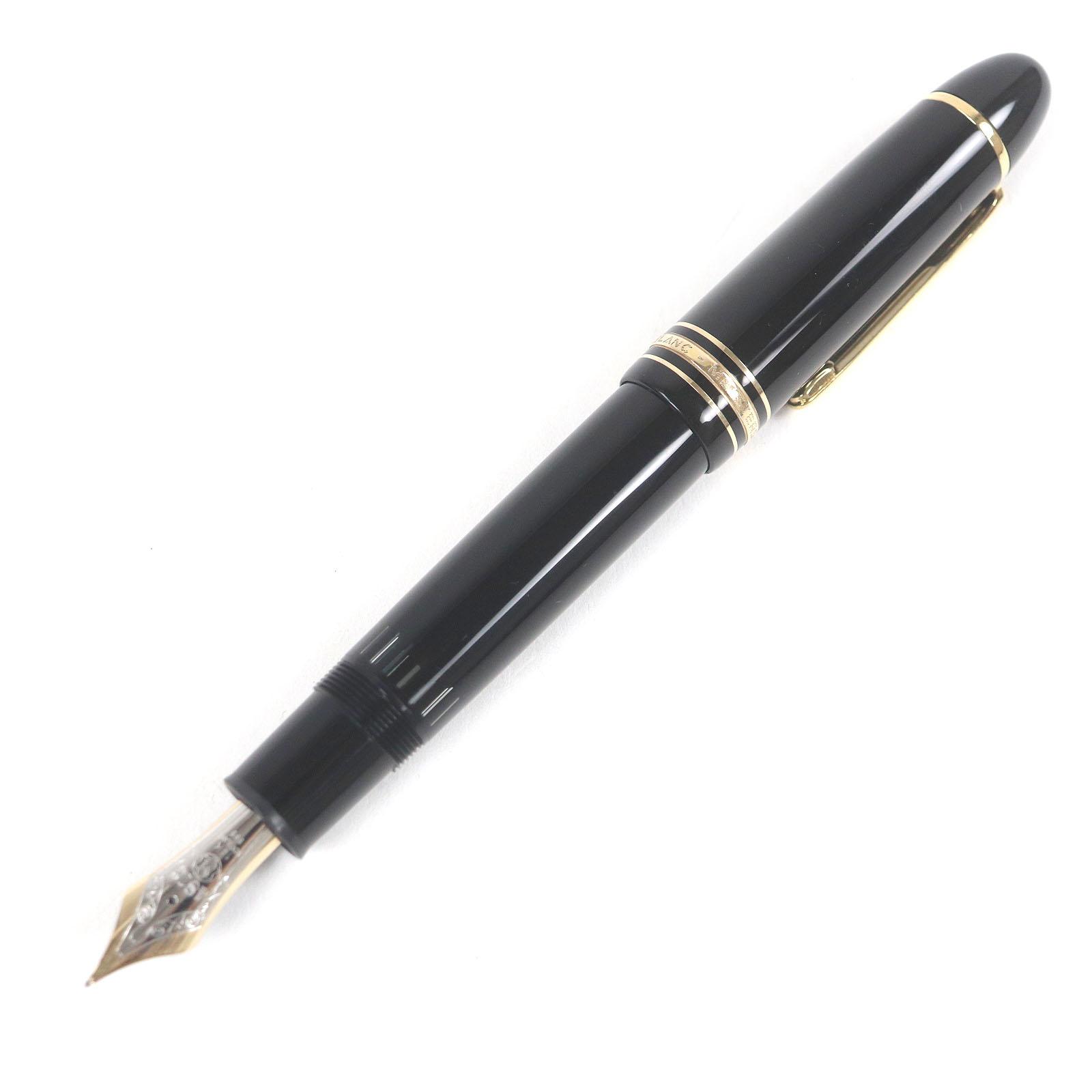 

Very Good MONTBLANC fountain pen Meisterstck 149 Cap type Black gold 14K mens Used