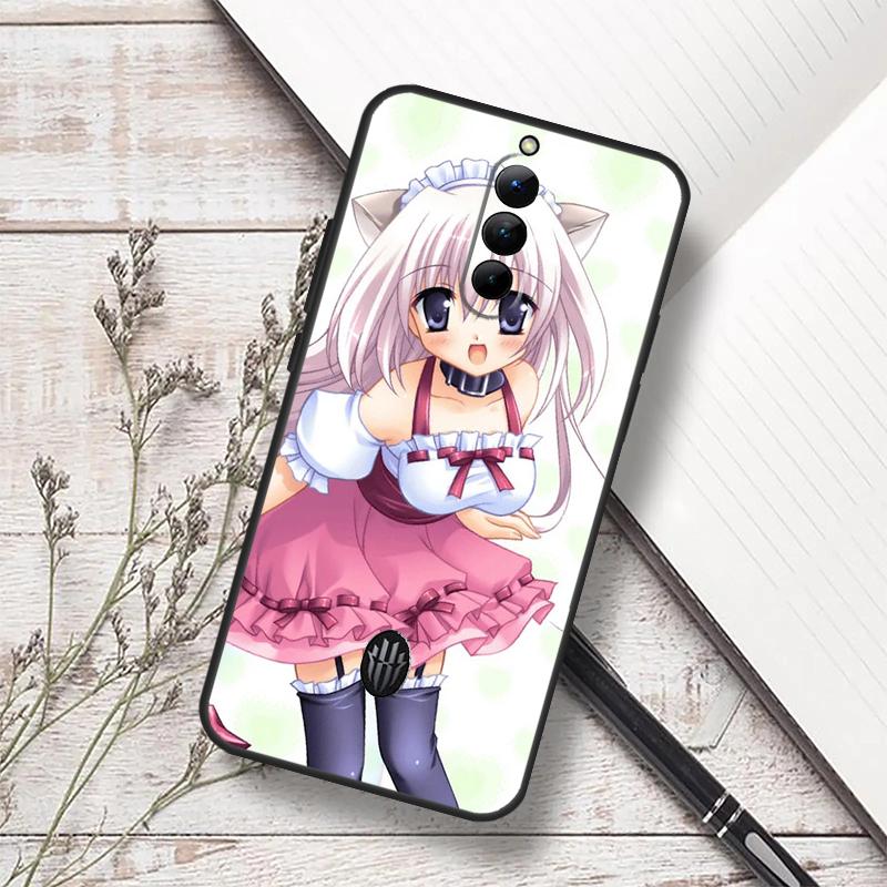 

Чехол-девушка-кошка для Anime для ZTE Nubia Red Magic 10 Air 6S 7S 7 Pro RedMagic 10S 9S 8S 8 9 10 11 Pro Plus Funda Red Magic 11 Pro