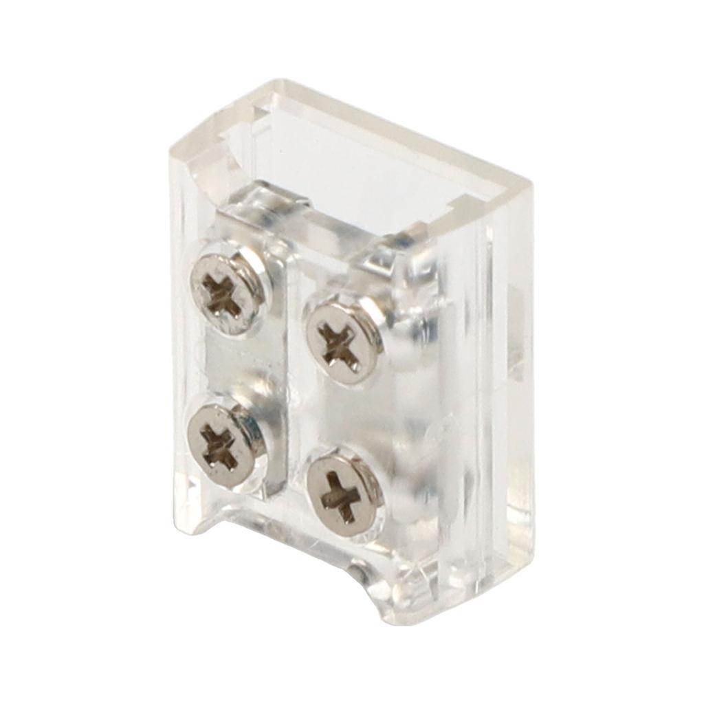 10Pcs 2P 8/10MM LED Strip Connector Screw Fixing Connection Connector Terminal Transparent Free-Welding Light Strip Fixing Clip