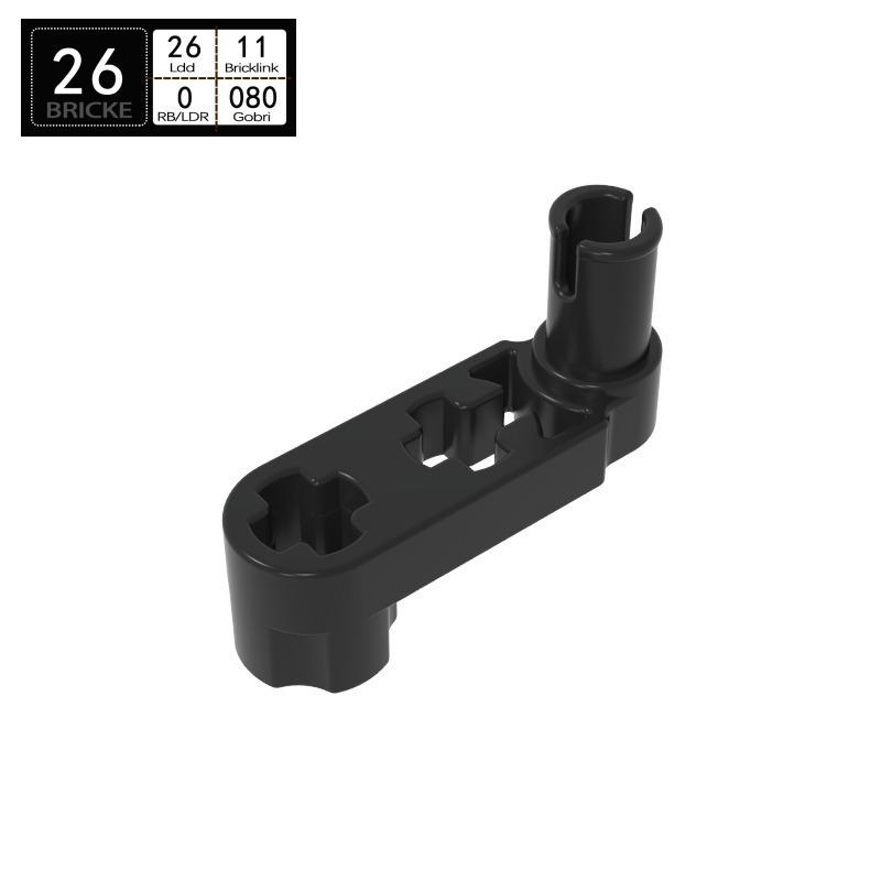 BRICKE Brick Master Building Blocks 1x3 Rocker Arm, Lego-Compatible 33299 61408 for MOC Projects. 50g (approx. 89 pcs)