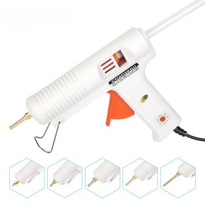 150 W EU/US Heißklebepistole, intelligente Temperaturregelung, Kupferdüsenheizung, Mündungsdurchmesser 11 mm, Handwerksreparaturwerkzeug