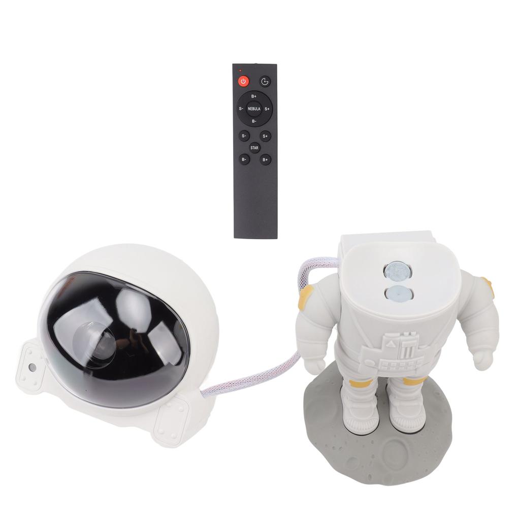Astronaut Star Projection Lamp with Timer and Remote USB Rechargeable Atmospheric Projector Night