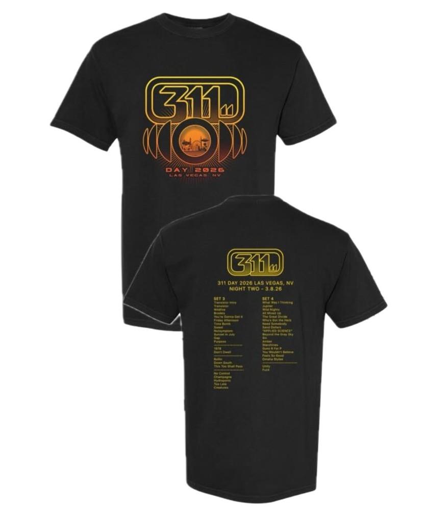 311 Rock Band Sacramento California 2026 Tour March 8 2026 Exclusive Tshirt Unisex T-Shirt XXXL